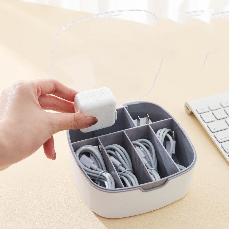 Dust-Proof Charging Cable Storage Box