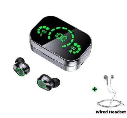YD03 TWS Wireless Bluetooth Earbuds with Smart LED Display, Noise-Cancelling Mic & Breathing Light
